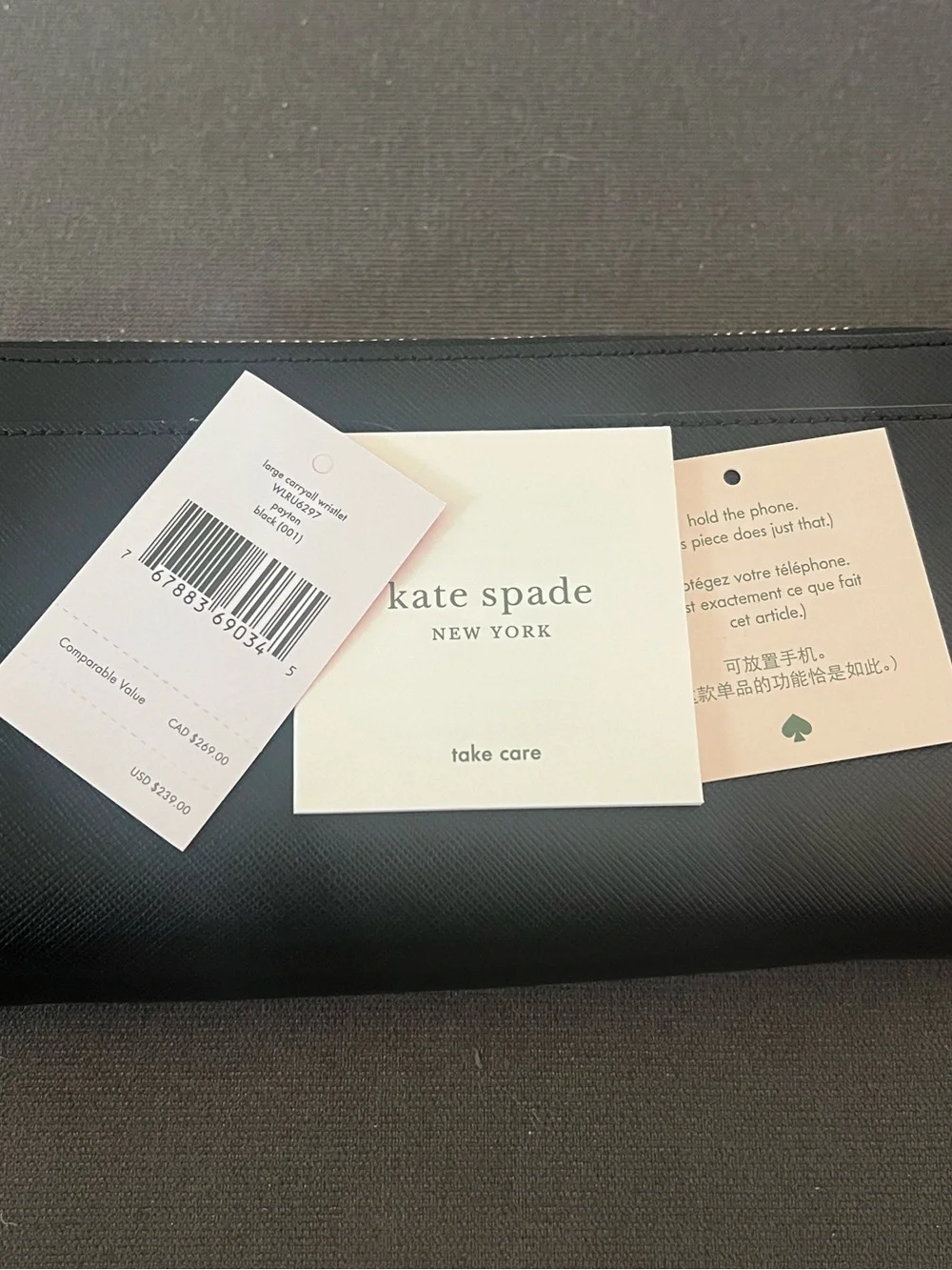 kate spade large carryall wristlet